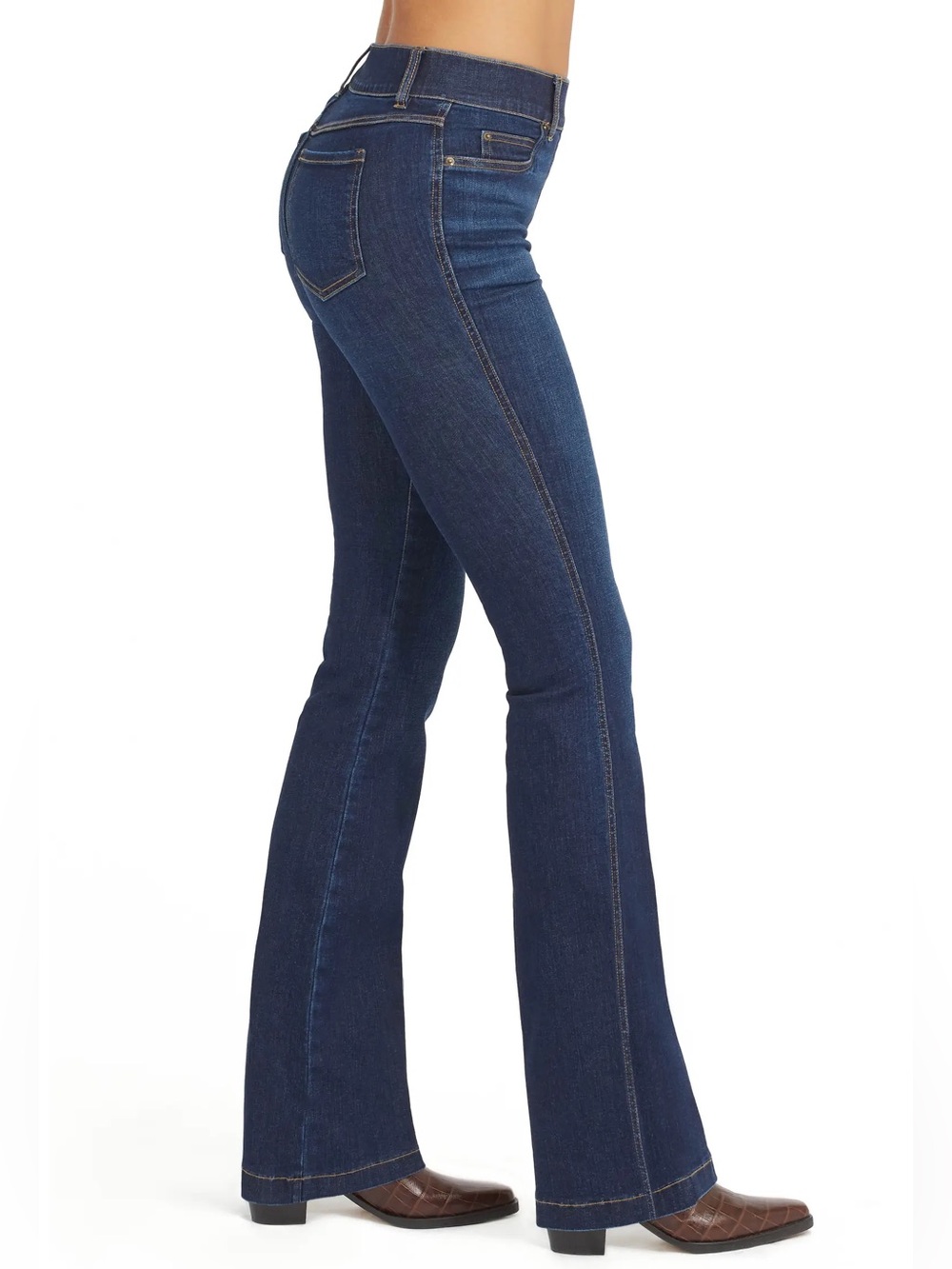 SPANX Dark Blue Denim Flare Jeans